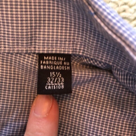 Calvin Klein button down regular fit shirt sz 15.5 - Picture 5 of 5